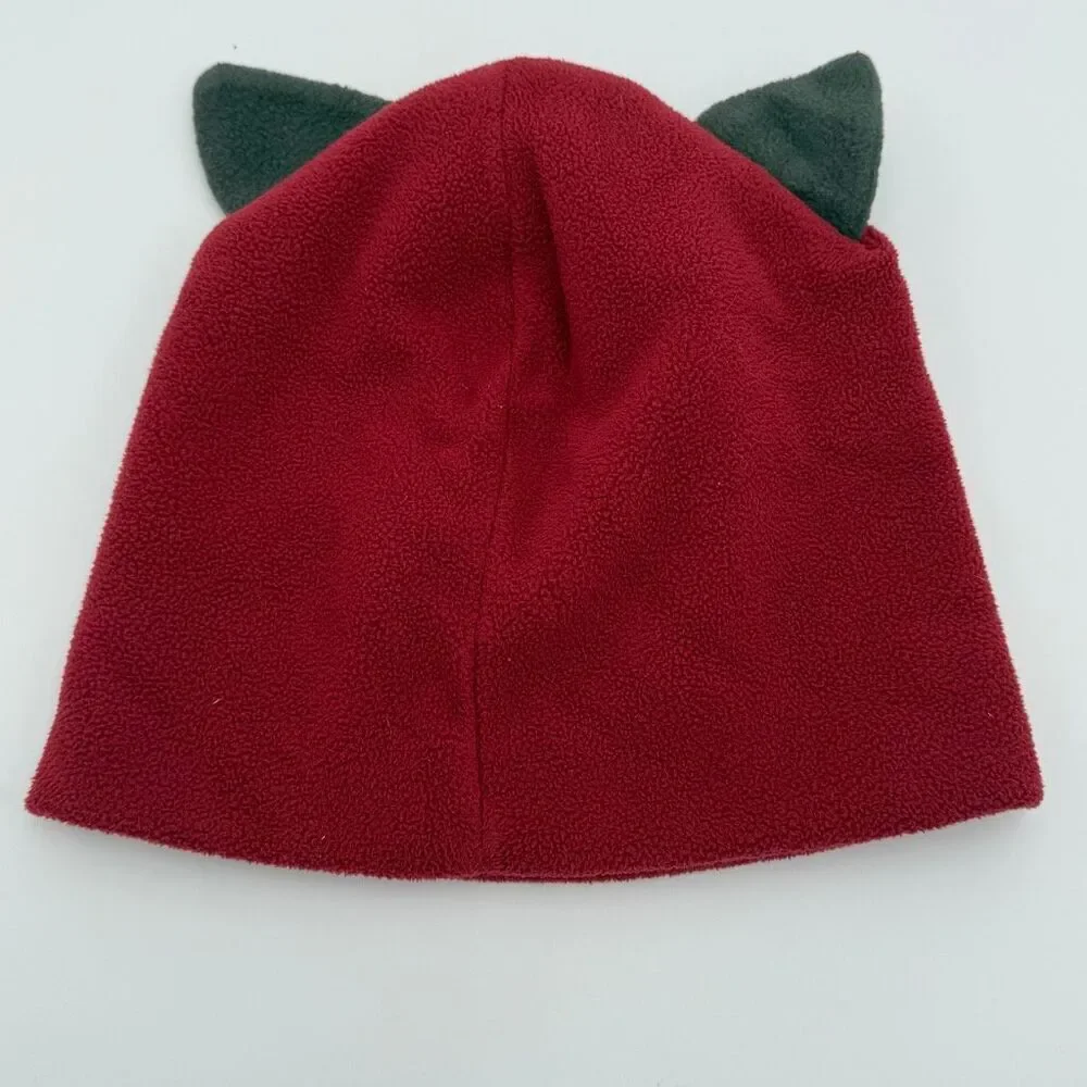 The Mouse Works Red Fox Fleece Beanie Hat - One Size Fits Most OSFM